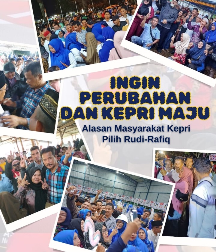Ingin Perubahan dan Kepri Maju Alasan Masyarakat Kepri Pilih Rudi-Rafiq Ingin Perubahan dan Kepri Maju Alasan Masyarakat Kepri Pilih Rudi-Rafiq