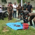 Kejaksaan Negeri Batam Musnahkan Barang Bukti  Narkoba Dan Handphone