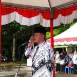 Upacara HGN dan HUT Ke-69 PGRI di Pimpin Wakil Walikota Tanjungpinang