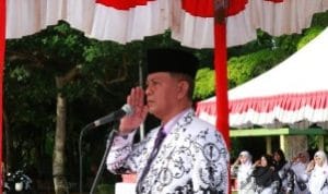 Upacara HGN dan HUT Ke-69 PGRI di Pimpin Wakil Walikota Tanjungpinang