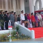 Wagub Kepri, Pimpin Penurunan Sangsaka Merah Putih
