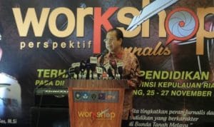 Disdik Kepri, Gelar Workshop Perspektif Jurnalis Terhadap Dunia Pendidikan