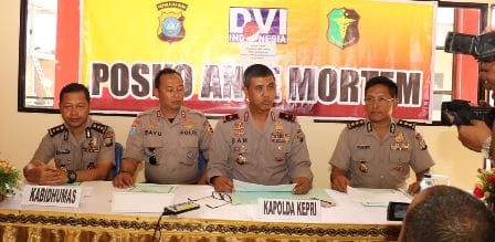 Konferensi Pers Kapolda Kepri Terkait Hasil Identifikasi Dvi Pesawat Polri Skytruck M-28/P-4201
