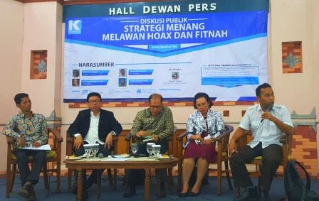 Ketua Dewan Pers Menilai, Hoax Disebabkan Kepercayaan Publik Menurun atas Media Mainstream