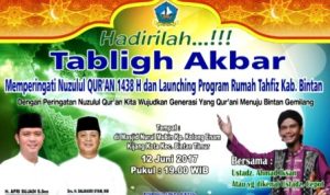 Peringati Nuzulul Qur’an Pemkab Bintan Gelar Tabligh Akbar Peringati Nuzulul Qur’an Pemkab Bintan Gelar Tabligh Akbar
