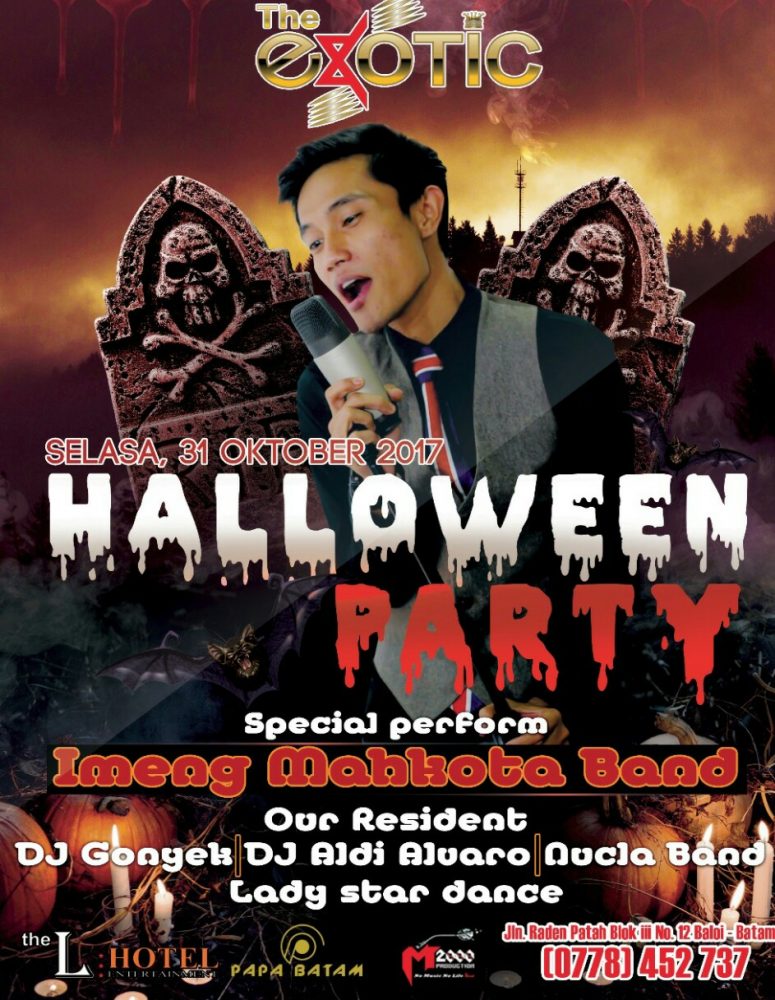 The Exotice Pub Present Vokalis Mahkota Band Dalam Event Halloween Party