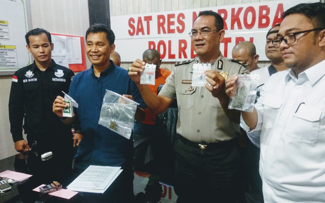 Polres Tanjungpinang Rilis Pengungkapan Tindak Pidana Narkotika