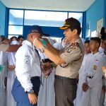 Polsek Bungtim Gelar Penyuluhan Hukum dan Pembagian Masker Kepada Pelajar SMPN 1