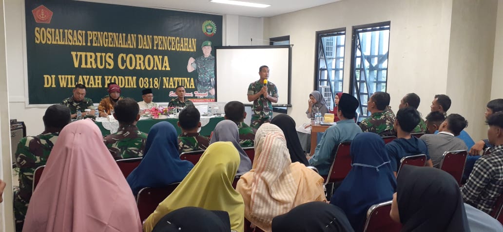 Kodim 0318/Natuna, Gelar Sosialisasi Virus Corona Kepada Mahasiswa STAI