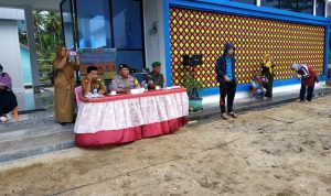 Babinsa Sertu Yudi, Hadiri Undangan Ulang Tahun Puskesmas Ke-13 Desa Tanjung
