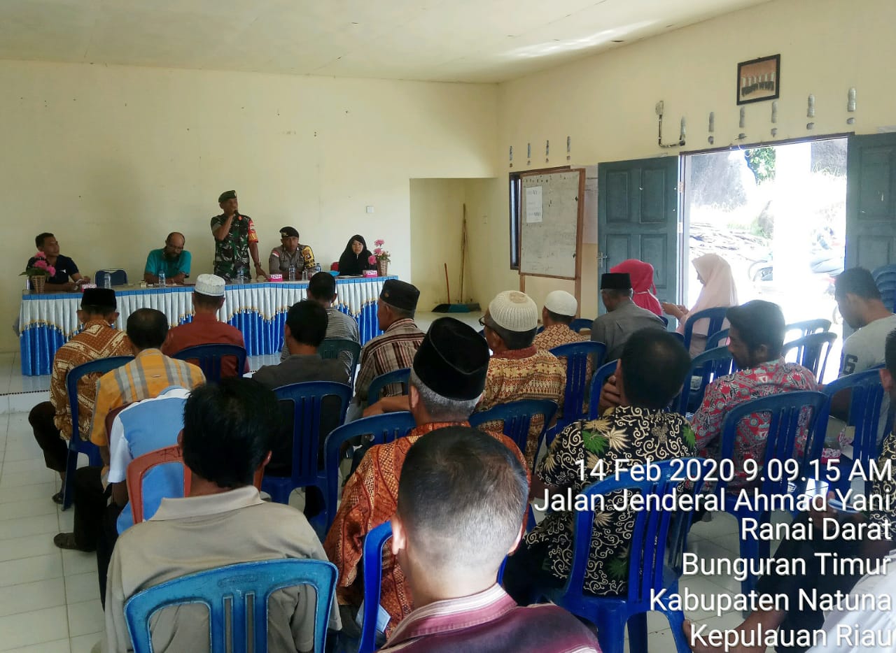 Ini Himbauan Babinsa Pelda Hasibuan, Saat Menghadiri Musyawarah Kemanan Ranai Darat! Ini Himbauan Babinsa Pelda Hasibuan, Saat Menghadiri Musyawarah Kemanan Ranai Darat!