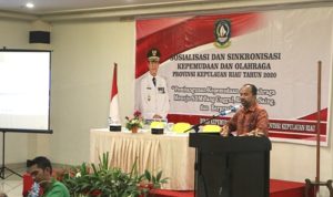 Dispora Kepri Gelar Kegiatan Sosialisasi dan Sinkronisasi Kepemudaan dan Olahraga Tahun 2020