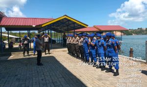 Puluhan Personil Dari 3 Kapal Dit Polair Korpolairud baharkam Polri, Amankan Kunker Panglima TNI, Kapolri, dan Menteri PUPR di Pulau Galang