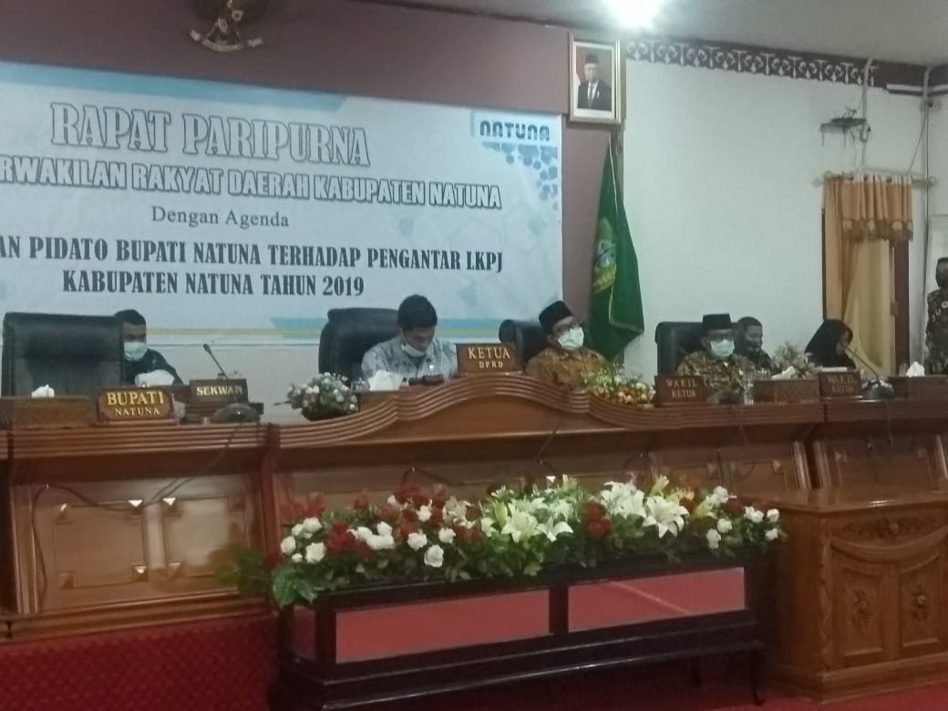 DPRD Natuna Gelar Rapat Paripurna, Dengar LKPJ Bupati tahun anggaran 2019