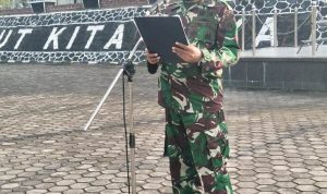 Segenap Prajurit dan PNS Lantamal IV Ikuti Apel Pembacaan Amanat Kasal