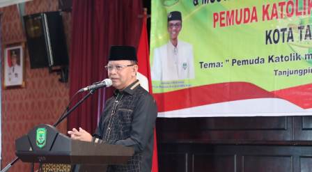 Syahrul Buka MAPENTA dan MUSKOMCAB Pemuda Katolik Cabang Kota Tanjungpinang