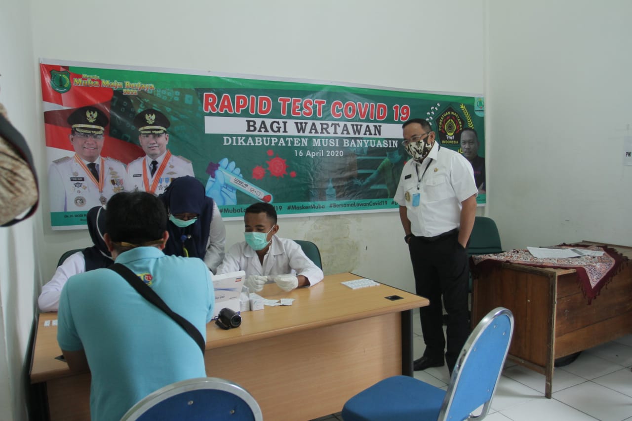 Bupati Muba Fasilitasi Rapid Test Bagi Warga dan Wartawan Bupati Muba Fasilitasi Rapid Test Bagi Warga dan Wartawan