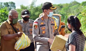 Kapolres Bintan Pimpin Kegiatan Gerakan Bhakti Sosial Polri Peduli Covid-19