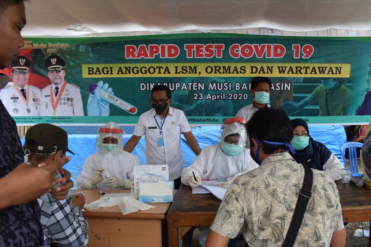 Bupati Muba Kembali Fasilitasi Rapid Tes Tahap 2 Bagi Wartawan, Ormas dan LSM Bupati Muba Kembali Fasilitasi Rapid Tes Tahap 2 Bagi Wartawan, Ormas dan LSM