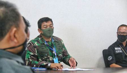 Danlanud RHF Pimpin Rapat Koordinasi Teknis Posko Pengendalian dan Percepatan Penanangan Covid-19