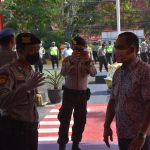 Dukung New Normal, Polres Tanjungpinang Gelar Simulasi Pengamanan dan Pelayanan Serta Sosialisasi