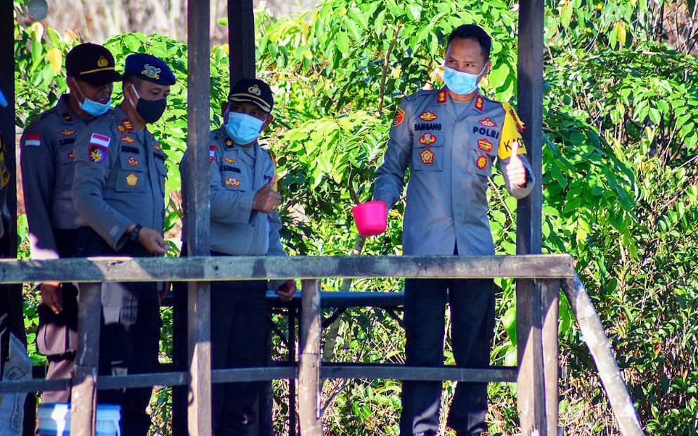 Jaga Ketahanan Pangan Selama Pandemi Covid-19, Polres Bintan Giatkan Budidaya Ikan Air Tawar
