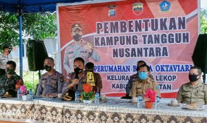 Polres Bintan dan Tim Tinjau Kampung Tangguh Nusantara