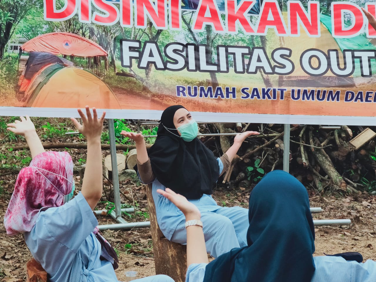RSUD Sekayu Buat Klinik Mirip Areal Outbond Untuk Penanganan Covid-19