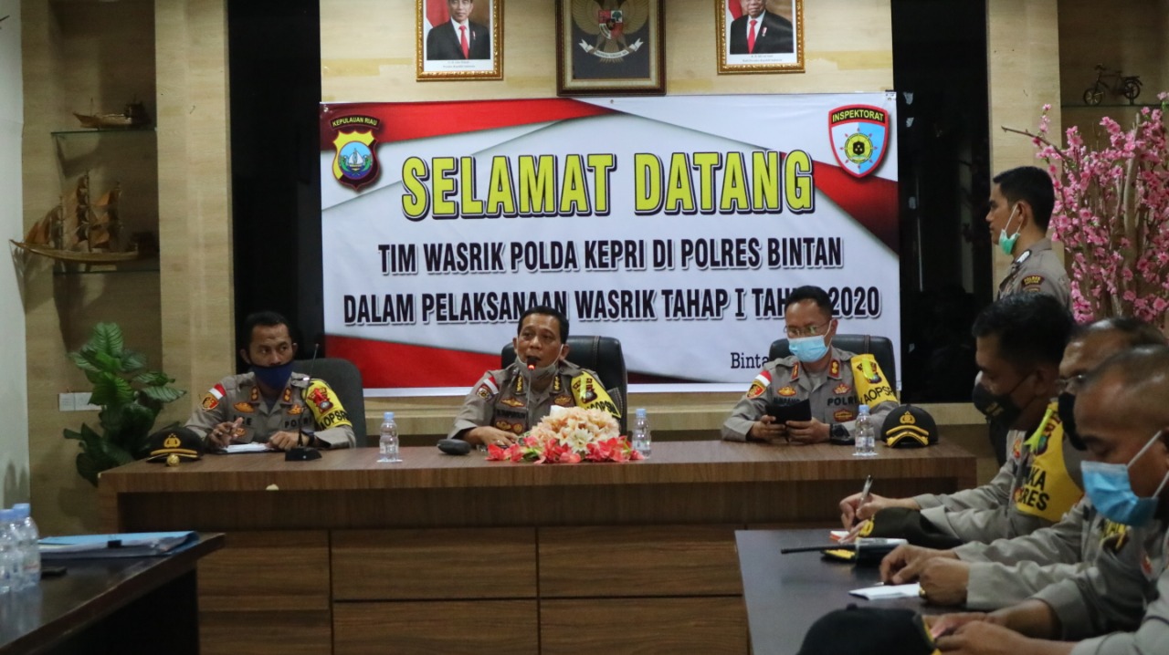 Polres Bintan Terima Kunjungan Tim Wasrik Tahap I Itwasda Polda Kepri Polres Bintan Terima Kunjungan Tim Wasrik Tahap I Itwasda Polda Kepri