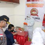 Polres Lingga Gelar Bhakti Kesehatan Dengan Rapid Test Tahanan