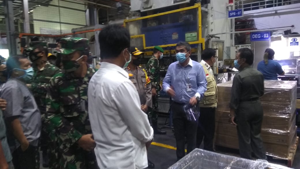 Danlanal Batam Dampingi Plt. Gubernur Pantau Penerapan Protokol Kesehatan dan Persiapan New Normal