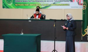 Pelantikan Wakil Ketua PN Tanjungpinang, Rahma : Selamat Bertugas dan Terus Bersinergi