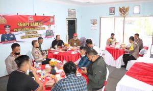 Kapolres Karimun Ngopi Bareng Bersama Para Jurnalis