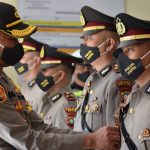 Upacara Sertijab dan Kenal Pamit Kasatres Narkoba Polres Bintan dan Kapolsek Bintan Timur