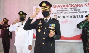 Polres Bintan Gelar Upacara Serentak Hari Bhayangkara Ke-74 Secara Virtual Polres Bintan Gelar Upacara Serentak Hari Bhayangkara Ke-74 Secara Virtual
