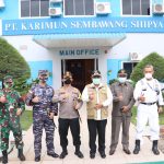 Peresmian Industri Tangguh Seligi 2020 di PT Karimun Sembawang Shipyard (KSS) Kab. Karimun
