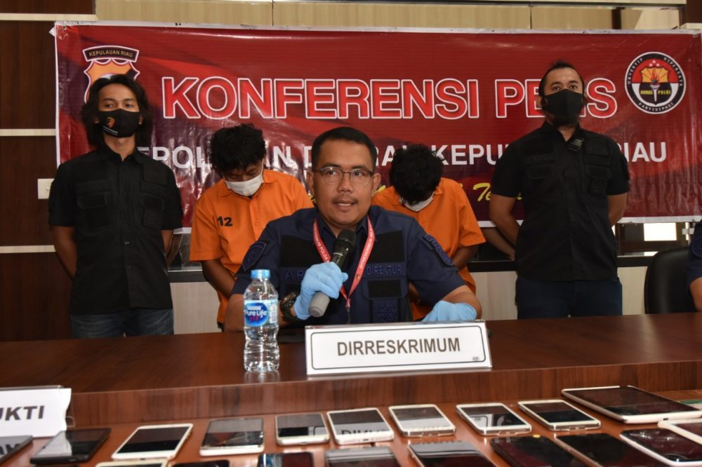 Ditreskrimum Polda Kepri Berhasil Amankan Dua Orang Pelaku Tindak Pidana Pencurian Dengan Pemberatan