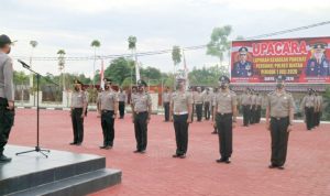 Periode 1 Juli 2020, Polres Bintan Laksanakan Upacara Korp Raport Kenaikan Pangkat