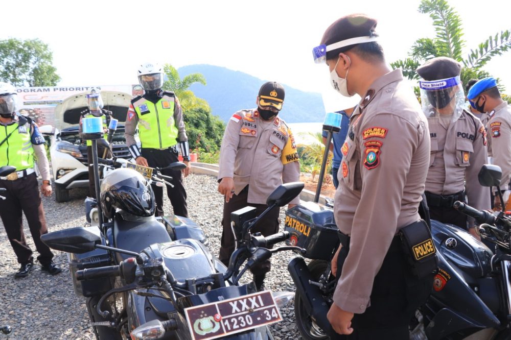 Pengecekan Ranmor R2 dan R4 dan Perawatan R2 di Mapolres Kepulauan Anambas