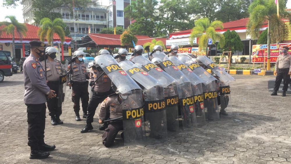 Jelang Pilkada, Sat Sabhara Polres Tanjungpinang Gelar Latihan Dalmas Jelang Pilkada, Sat Sabhara Polres Tanjungpinang Gelar Latihan Dalmas
