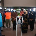 Rahma Tinjau Kesiapan Ibadah New Normal di Gereja Katolik Kristus Raja