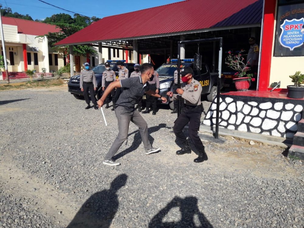 Polres Kepulauan Anambas Gelar Simulasi Pengamanan Mako