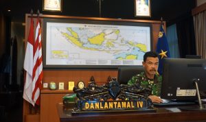 Danlantamal IV Melalui Vicon Ikuti Rakor Progress Investasi