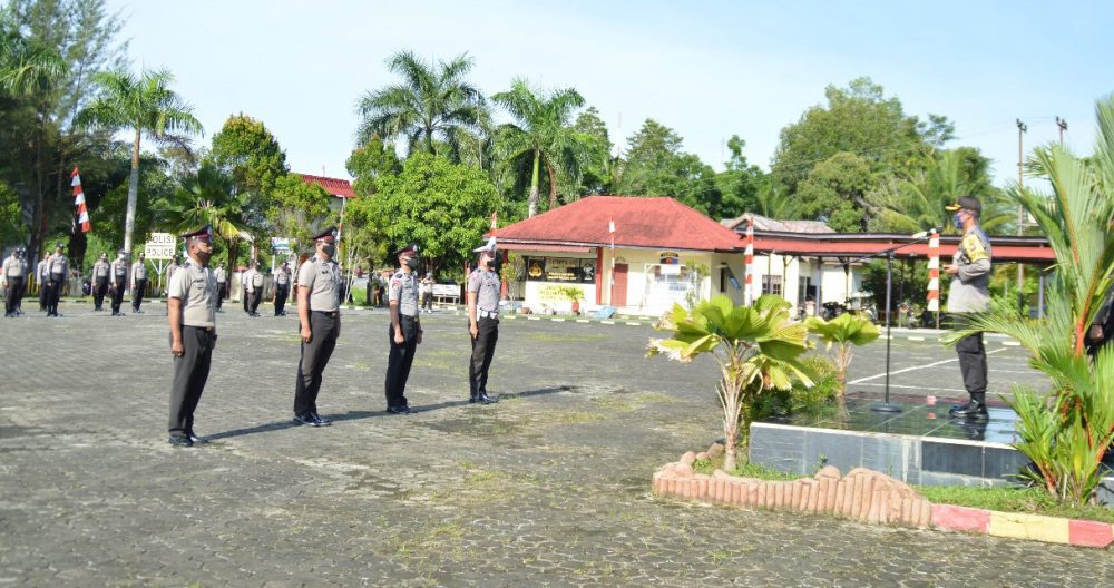 Upacara Kenaikan Pangkat Personil Polres Natuna Periode 01 Juli 2020