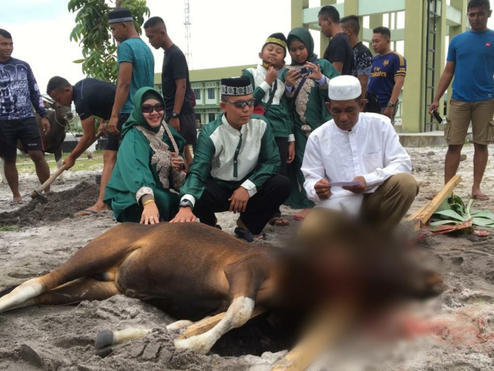 Batalyon komposit 1/GP, Gelar Penyembelihan Hewan Kurban