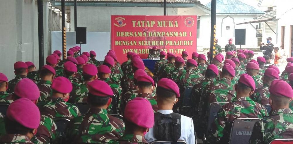 Danpasmar-1 Tatap Muka Dengan Prajurit Petarung Yonmarhanlan IV Tanjungpinang