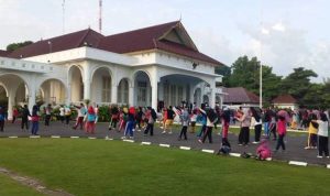 Pandemi Covid-19 di Kepri, Senam Sehat Bersama di Gedung Daerah Dihentikan Sementara Pandemi Covid-19 di Kepri, Senam Sehat Bersama di Gedung Daerah Dihentikan Sementara