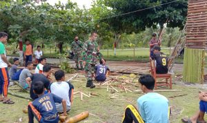 Sertu Saroji, Bantu Warga Binaan Dirikan Gapura Sertu Saroji, Bantu Warga Binaan Dirikan Gapura