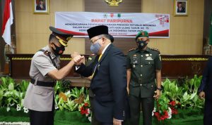 Bupati Muba Dengarkan Pidato Kemerdekaan Presiden Dalam Rangka HUT ke-75 RI