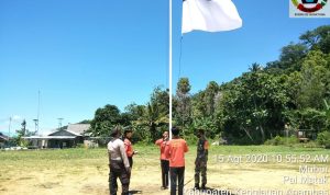 Babinsa Koramil 07/Palmatak, Mantapkan Pasukan Pengibar Bendera HUT RI Ke-75